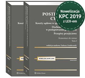 Kodeks postępowania cywilnego. Komentarz do zmian 2019. Tom I i II – dostępne w LEX