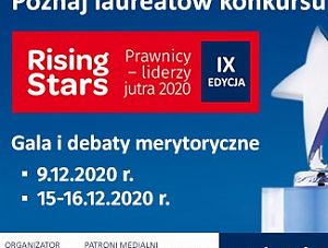 Już 15 grudnia Gala Konkursu Rising Stars. Prawnicy – Liderzy jutra 2020