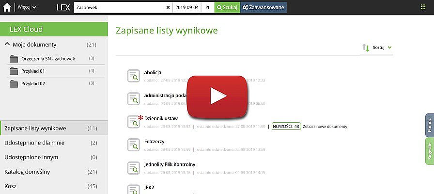 Zapis listy wyników do Aktówki