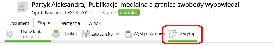 5 powodów, dla których warto korzystać z funkcji LEX Zacytuj!