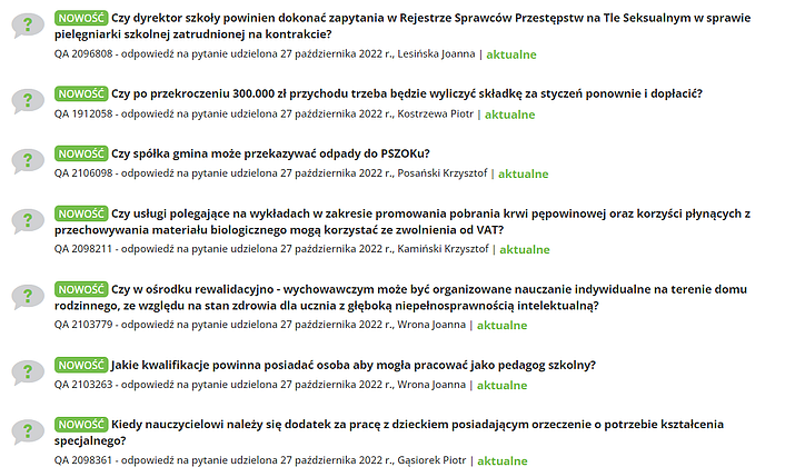 E-mailowe konsultacje z ekspertami