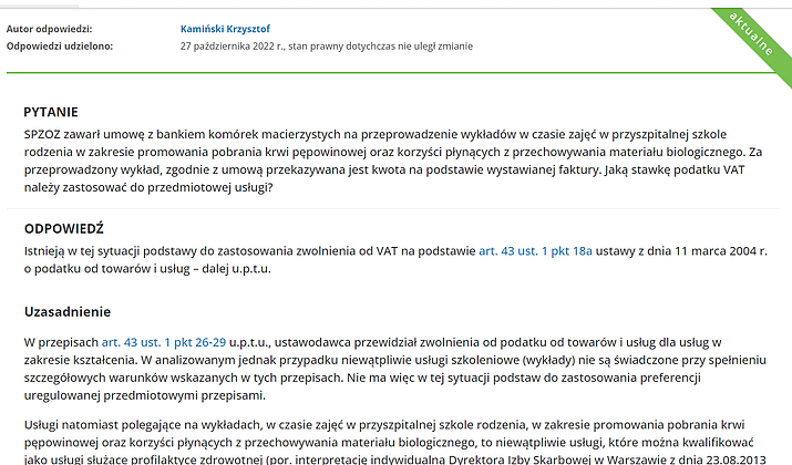 E-mailowe konsultacje z ekspertami