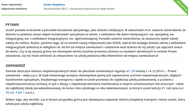 Wsparcie ekspertów - infolinia i pytania mailowe