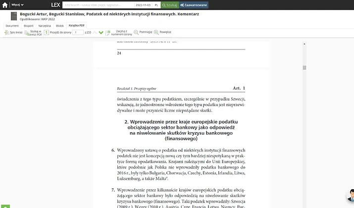 LEX Context - Wgląd do publikacji