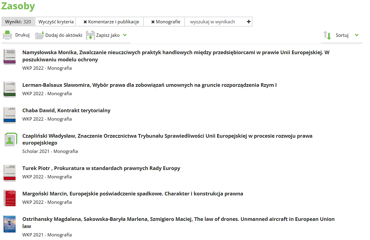 Komentarze i monografie do aktów prawa europejskiego i Konwencji Praw Człowieka