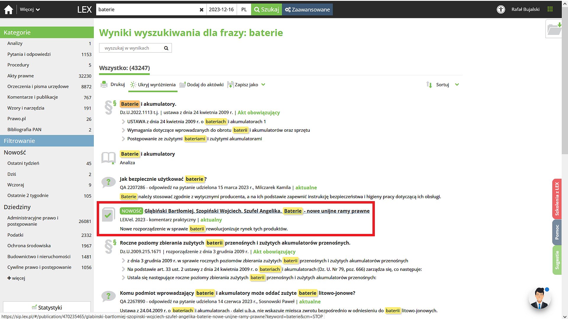 Nowe unijne ramy prawne dla baterii