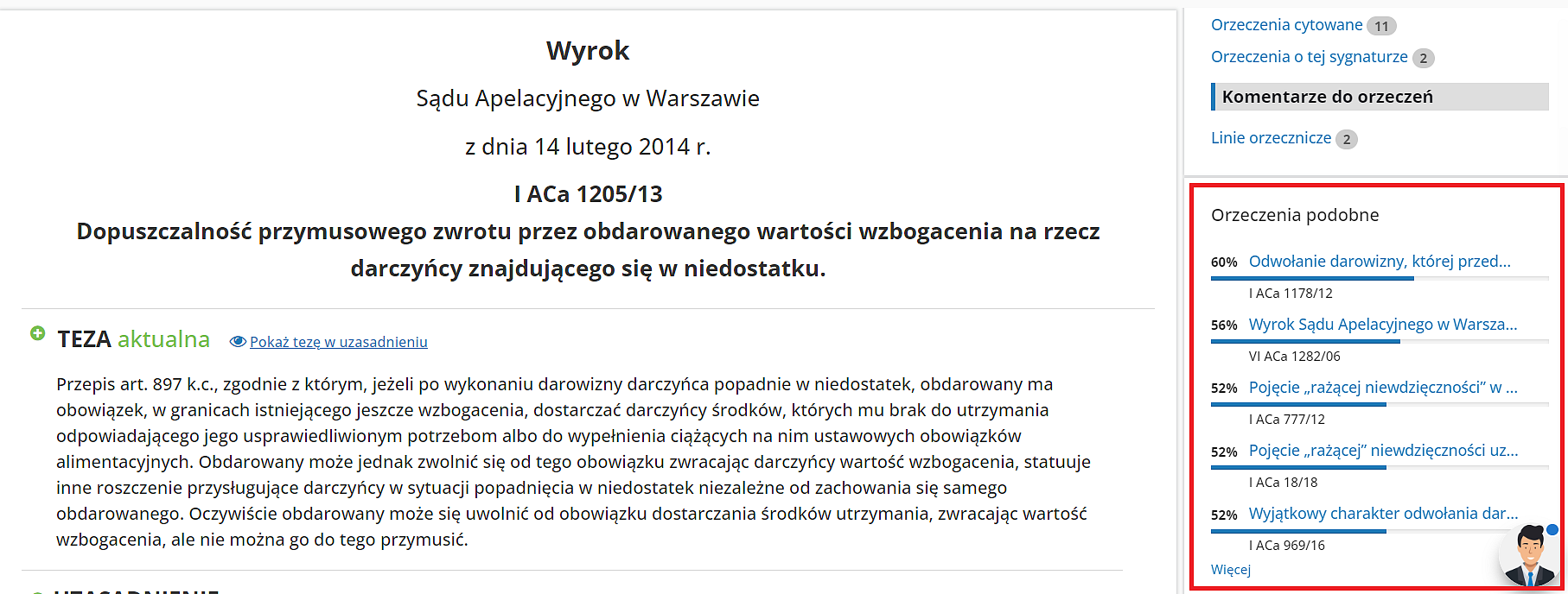 Odwołanie darowizny – budowa strategii procesowej na podstawie orzecznictwa w LEX-ie – fot. 1