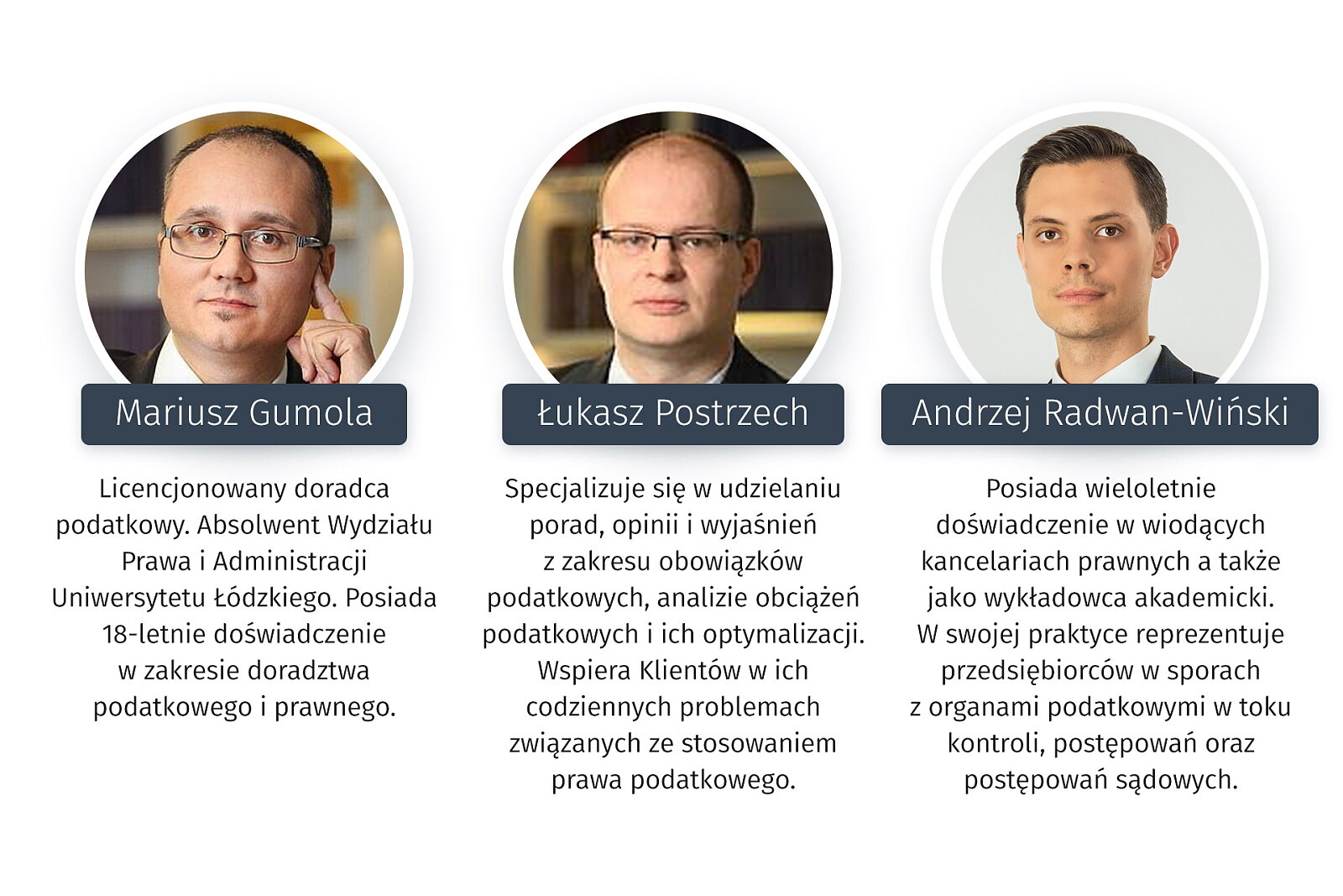 Na Twoje pytania odpowiadają doświadczeni doradcy podatkowi, radcowie prawni, biegli rewidenci, specjaliści z prawa pracy