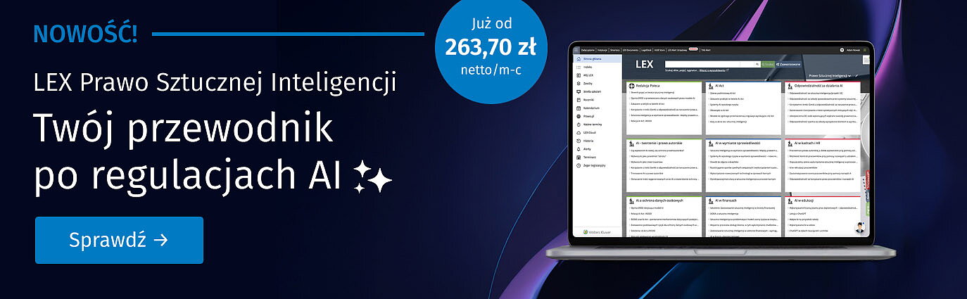 NOWOŚĆ! LEX Prawo Sztucznej Inteligencji