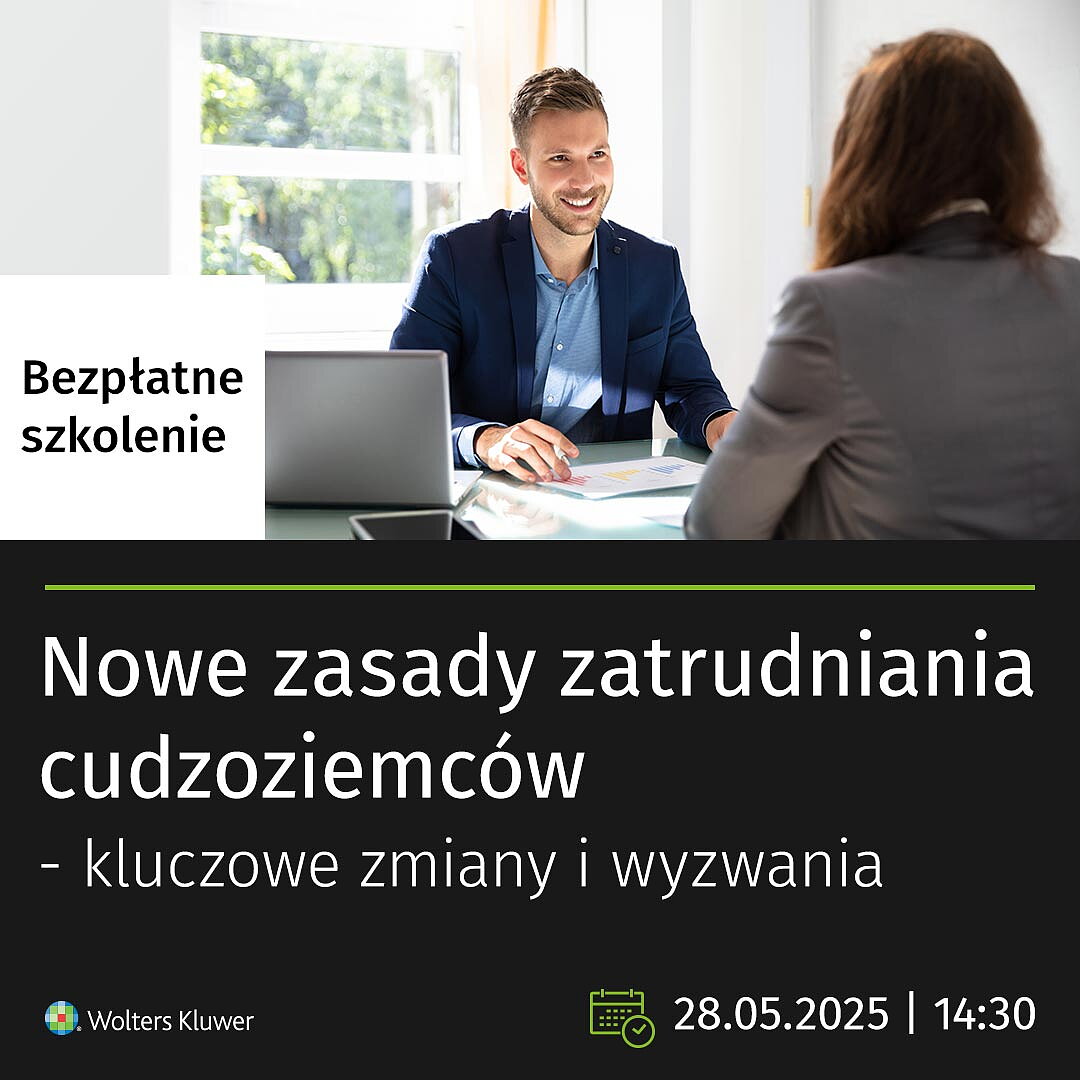 Bezpłatne szkolenie - 28.05.2025 r. godz. 14:30
