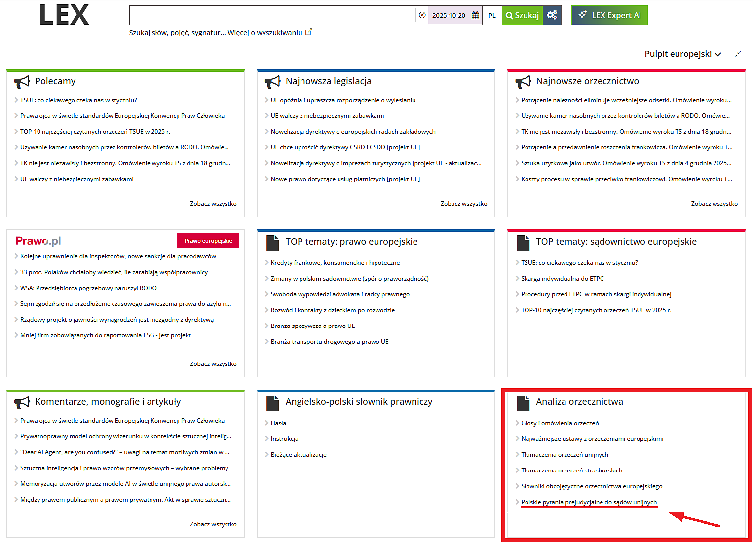Jak znaleźć polskie pytania prejudycjalne? – fot. 1