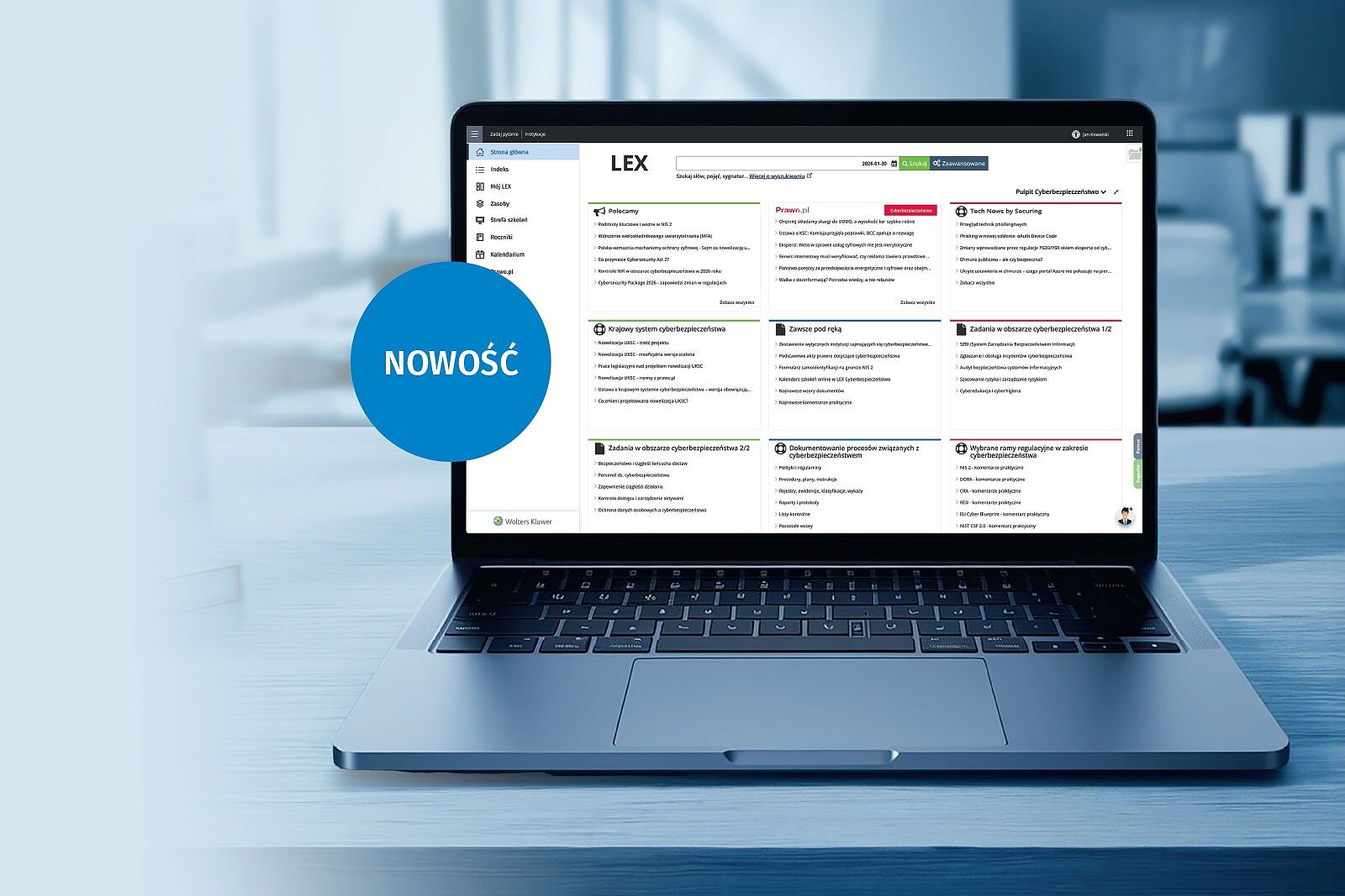 Wypróbuj LEX Cyberbezpieczeństwoprzez 5 dni za darmo LEX Cyberbezpieczeństwo to serwis, który został stworzony dla osób odpowiedzialnych za cyberbezpieczeństwo oraz zgodność prawną w organizacjach sektora publicznego i prywatnego.