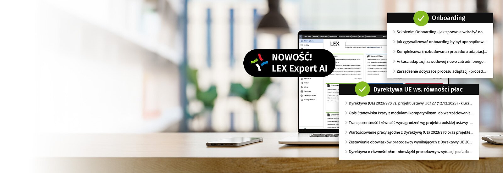 Wypróbuj&nbsp;LEX HR z Expert AIprzez 14 dni za darmo LEX HR to eksperckie i aktualne treści wspierające specjalistów HR w efektywnym zarządzaniu zasobami ludzkimi, inspirują do implementacji innowacyjnych rozwiązań oraz wspomagają optymalizację procesów biznesowych w firmie.Nowość! LEX Expert AI&nbsp;- specjalistyczny&nbsp;czat AI bazujący na zasobach LEX. W dostępie testowym: 20 zapytań do czata.&nbsp;&nbsp;&nbsp;