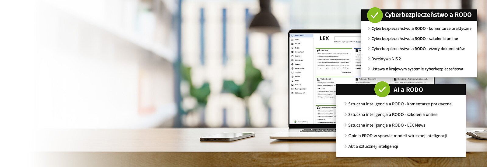 Wypróbuj LEX Ochrona Danych Osobowych z Expert AI&nbsp;przez 14 dni za darmo Program wspiera stosowanie RODO i krajowych przepisów o ochronie danych, zapewniając narzędzia oraz praktyczne informacje ułatwiające zarządzanie danymi. Specjalistyczny czat AI pomaga szybciej znajdować odpowiedzi, a GDPR Risk Tracker wspiera analizę ryzyka i ocenę skutków w codziennej pracy. Na czas testowania otrzymujesz: Produkt LEX Ochrona Danych Osobowych w wersji Optimum Nowość! LEX Expert AI&nbsp;- specjalistyczny czat AI bazujący na zasobach LEX. W dostępie testowym: 20 zapytań do czata.