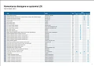 komentarze w produktach LKP i LFEX 2